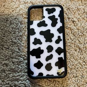 cow print wildflower iphone 11 pro max case